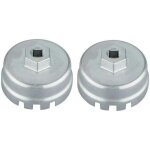 2 pcs cl� de couvercle de filtre � huile 65mm / 14 coin pour toyota, lexus, camry, rav4, hanlanda et ...
