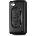 2 pcs coque cl� peugeot 207, compatible pour peugeot 207 307 407 208 308 408, citro�n c2 c3 c4 c5 berlingo ...