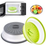 2 pcs couvercle micro ondes, couvercle pliable pour micro - ondes?cloche micro onde, protege micro onde, ...
