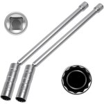 2 pcs douille bougie 16 mm / 14 mm, cl� � bougie magn�tique rotation � 360 degr�s, douille bougies allumage ...