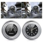 2 pcs (durée de la surface noire + température de la surface noire) montre de moto horloge thermomètre ... 2 pcs (durée de la surface noire + température de la surface noire) montre de moto horloge thermomètre ...