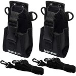2 pcs tui pour radio en nylon universel sac pour talkie walkie multifonctionnel pochette radio tactique ...