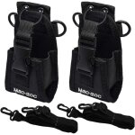 2 pcs �tui pour radio en nylon universel sac pour talkie walkie multifonctionnel pochette radio tactique ...