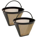 2 pcs filtre cafetiere en acier dor� 304 10cm 100 mailles filtre � caf� permanent antirouille goutteur ...