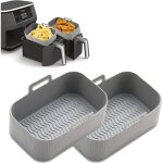 2 pcs. hei�luftfritteuse panier de silicone accessoires de remplacement, friteuse airfryer de silicone ...