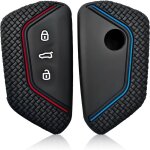 2 pcs housses de protection pour cl� de voiture en silicone tpu compatible avec golf 8, e - golf, id3, ...