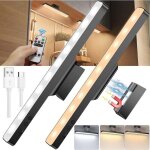 2 pcs led cuisine sous meuble avec t�l�commande, 3200mah lampe led rechargeable, eclairage d'armoire ...