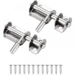 2 pcs loquet porte targette acier inoxydable mini verrou de baie coulissante convient aux portes de jardin ...