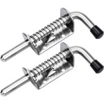 2 pcs loquet à ressort, verrou porte de garage, loquet ressort inox, loquet ressort robuste, verrou de ... 2 pcs loquet à ressort, verrou porte de garage, loquet ressort inox, loquet ressort robuste, verrou de ...