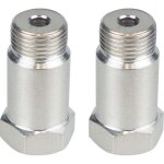 2 pcs m18 1. 5 adaptateur de capteur d'oxyg�ne o2 entretoise isolateur contr�le moteur lumi�re cel fix ...