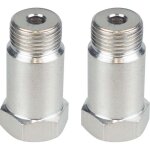 2 pcs m18 1. 5 adaptateur de capteur d'oxyg�ne o2 entretoise isolateur contr�le moteur lumi�re cel fix ...