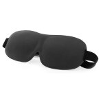 2 pcs masque de nuit, masque de sommeil pour homme femme, masque de voyage 3d anti - lumire, (noir)