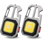 2 pcs mini lampe de travail portable 7 modes porte - cl�s lampe de poche �tanche lampes d'inspection ...