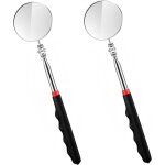 2 pcs miroir telescopique, miroir mecanique auto miroirs d'inspection r�glables, miroir telescopique ...