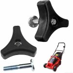 2 pcs poigne de tondeuse, vis de poigne triangulaire pour tondeuse  gazon, boulon de poigne de tondeuse ...
