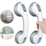 2 pcs poign�e ventouse, ventouse de poign�e douche poignee securite salle de bain, sans per�age, barre ...
