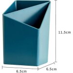 2 pcs porte - crayon en plastique conteneurs de stylo, multifonctionnel 2 compartiments bo�te de rangement ...