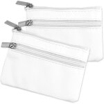 2 pcs sacs � cl�s noir, �tui pour cl�s de voiture, 11x8 cm, porte monnaie en cuir pu pour femme et homme, ...