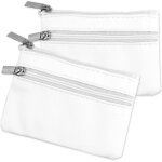 2 pcs sacs � cl�s noir, �tui pour cl�s de voiture, 11x8 cm, porte monnaie en cuir pu pour femme et homme, ...