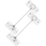 2 pcs s�curit� fen�tre enfant avec cl�, protection fenetre enfant adh�sive avec c�ble de limitation d'ouvertur ...