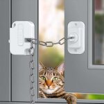 2 pcs securite fenetre enfant, serrures protection fenetre enfant r�glable, forte adh�sif serrure frigo ...