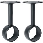 2 pcs support de tringle � rideaux support tringle penderie avec vis support de plafond pour rideau et ...