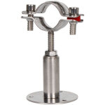 2 pcs support tube en acier inox support tuyaux r�glable porte tuyau � visser support plafond avec vis ...