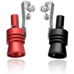 2 pcs turbo whistle, turbo sifflet tuyau d'�chappement bov blow - off simulator valve en aluminium, voiture ...