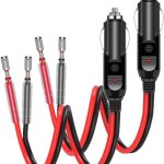 2 pcs usb adaptateur mâle pour allume - cigare avec câble d'alimentation 16 awg 12v / 24v universel, ... 2 pcs usb adaptateur mâle pour allume - cigare avec câble d'alimentation 16 awg 12v / 24v universel, ...