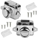 2 pcs verrouillage push lock verrouillage de meubles de camping - car verrouillage de bouton de verrouillage ...