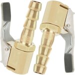 2 pices embout de gonflage, embout gonflage pneu voiture, embout gonfleur avec clip, gonflage valve clip ...