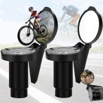 2 pices retroviseur velo, retroviseur trotinette electrique, rtroviseur de vlo miroir convexe 360 rglable, ...