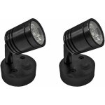 2 pi�ces 12v led spot lampe de lecture murale lampe de chevet interrupteur r�glable camping - car caravane ...