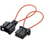 2 pices adaptateur mle et femelle de drivation de boucle de most fibre optique pour automobiles