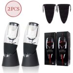 2 pi�ces a�rateur � vin, magic d�canteur � vin avec vin filtre, support anti - gouttes, pochette en velours, ...