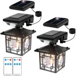 2 pi�ces applique murale solaire vintage ext�rieure, lampe solaire exterieur avec detecteur de mouvement, ...