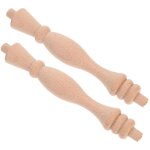 2 pi�ces balustres bois massif lot de design colonne romaine d�corative pour escalier int�rieur accessoires ...