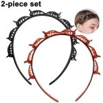 2 pi�ces bandeau avec twist clip, coiffure �pingle � cheveux, frisurenhilfe rubans antid�rapants, bandeau ...