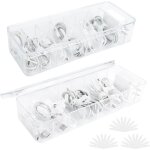 2 pi�ce boite rangement cable, bo�te de rangement pour plastique c�bles de donn�es, transparent boite ...