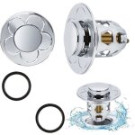 2 pi�ces bonde de lavabo universel pop up, bonde de lavabo pop - up avec filtre anti - clogging, flitre ...