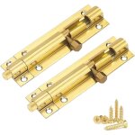 2 pi�ces boulon � glissi�re targette porte vintage targette acier inoxydable 3 pouces boulons porte avec ...