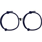 2 pi�ces bracelets magn�tiques couple, attraction mutuelle coeur d'amour assortis pour couples, corde ...