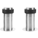 2 pi�ces but�e de porte inox, butoir de porte sol noir, but�e de porte murale inox, bloc porte mural ...