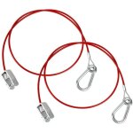 2 pi�ces c�ble remorque rouge, 1 meter c�ble de s�curit� remorque, corde de s�curit� breakaway avec mousqueton ...