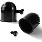 2 pi�ces cache boule attelage avec serrure, 50mm couvercle d'attelage de remorque en plastique, capuchon ...