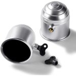 2 pi�ces cache boule attelage avec serrure, 50mm couvercle d'attelage de remorque en plastique, capuchon ...