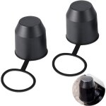 2 pices cache boule attelage voiture, protection boule attelage, boule attelage pour universel remorque ...