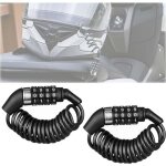 2 pi�ces cadenas de v�lo, trottinette velo electrique casque moto avec 4 chiffres