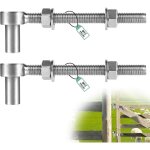 2 pices charnires  vis rglables m12 x 150mm, charnires  boulon j en acier inoxydable 304 quincaillerie ...