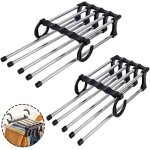 2 pi�ces cintres pantalons, cintre gain de place, cintre pantalon multiple, acier inoxydable multifonction ...